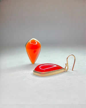 Orange Agate Earrings