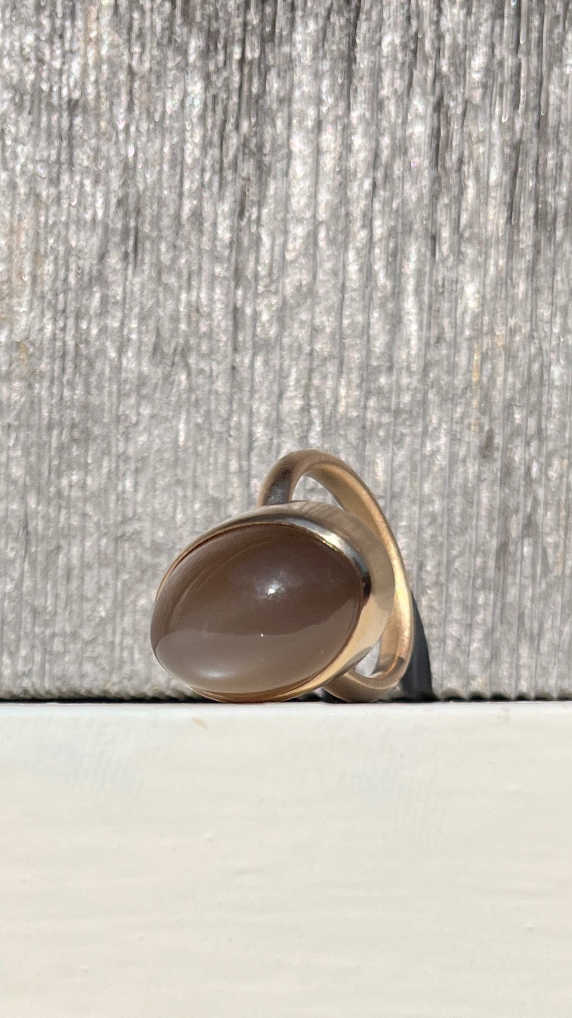 Milk Chocolate Moonstone Ring