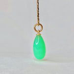 Chrysoprase Drop Pendant