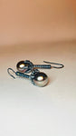 Tahitian Pearl Claw Earrings Small