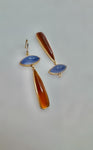 Blue & Honey Chalcedony Earrings
