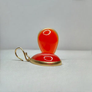 Orange Agate Earrings