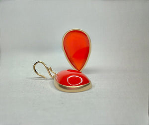 Orange Agate Earrings