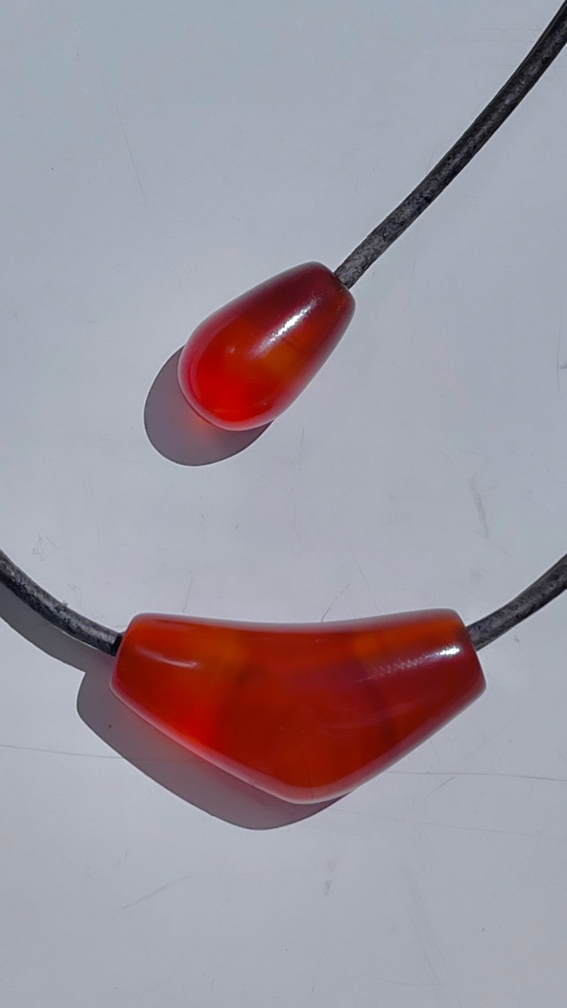 Carnelian Bow Necklace