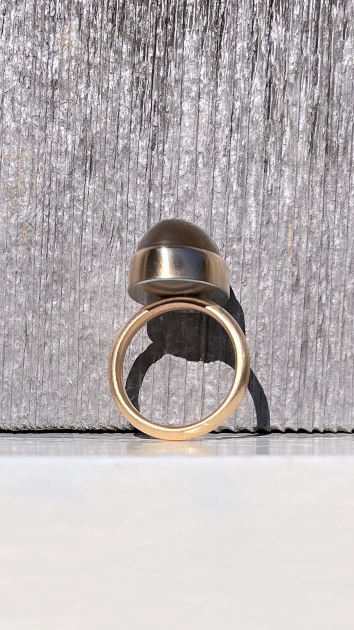 Milk Chocolate Moonstone Ring