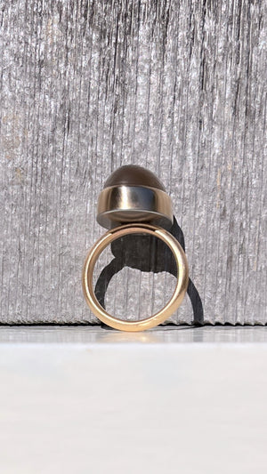 Milk Chocolate Moonstone Ring