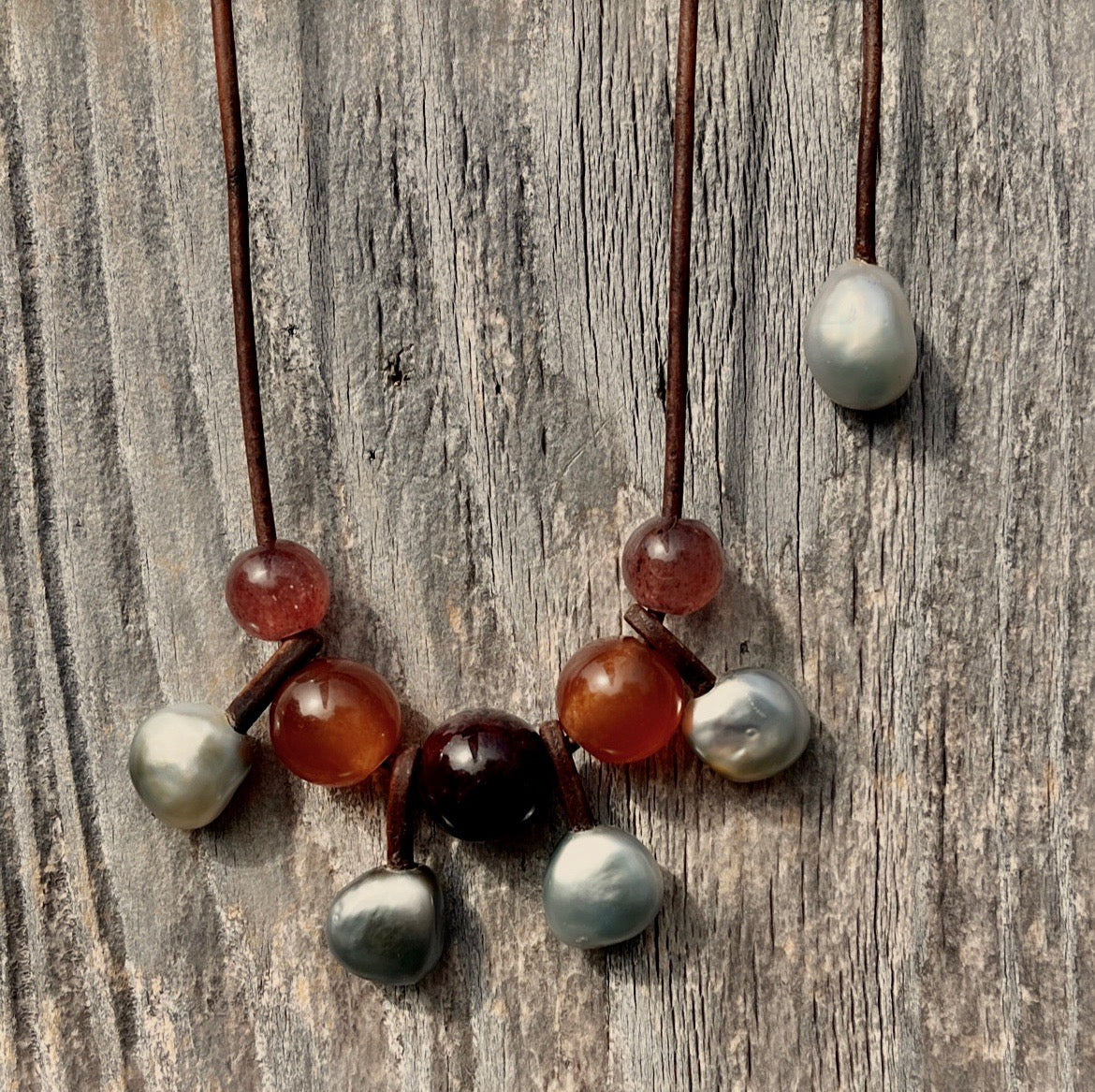 Tahitian & Gemstone Necklace