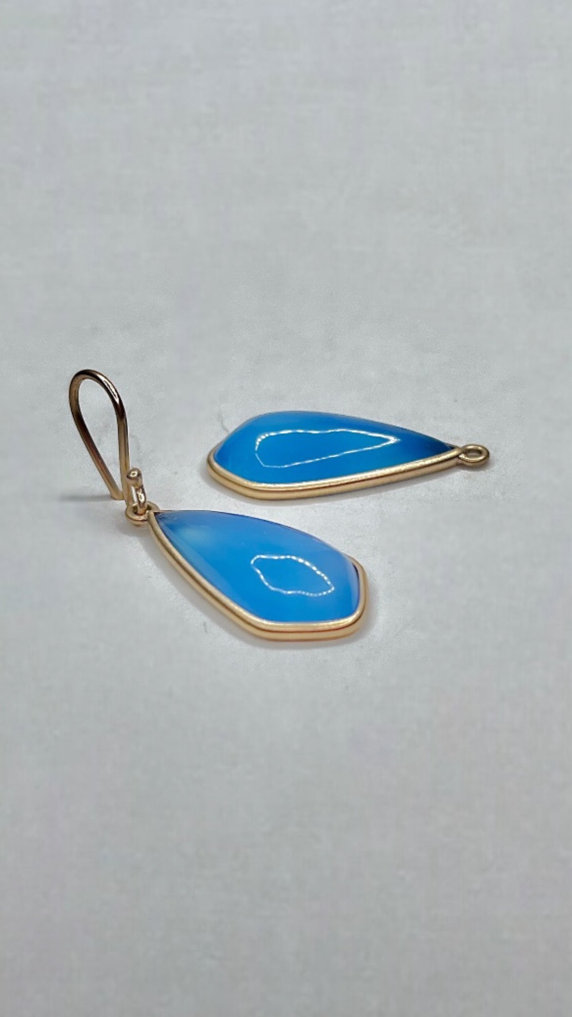 Blue Agate Earrings