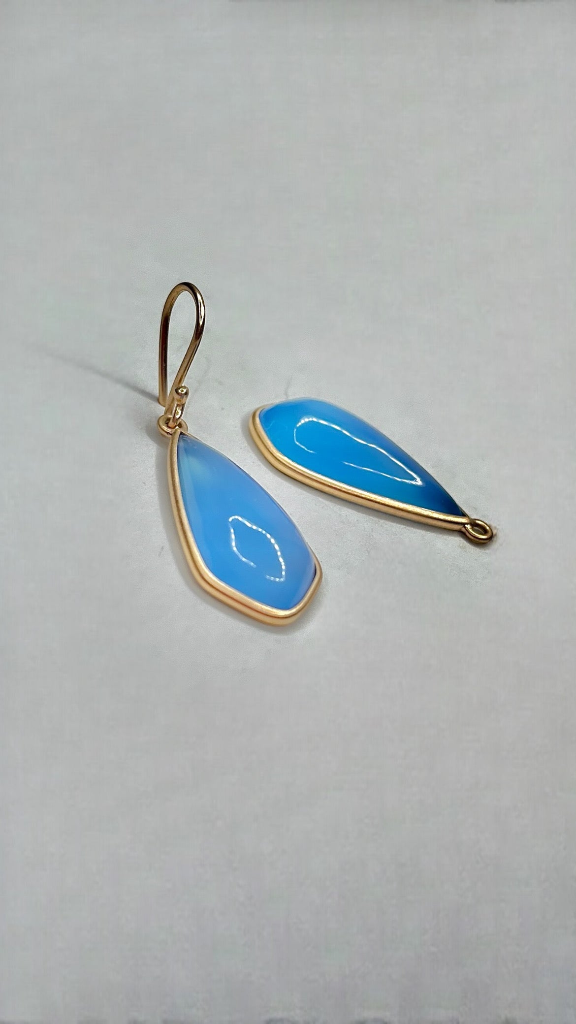 Blue Agate Earrings