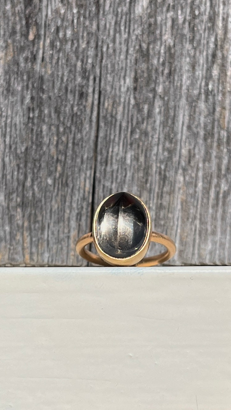 Grey Topaz Ring