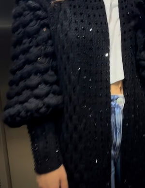 Julie Cashmere Coat With Swarovski Crystals