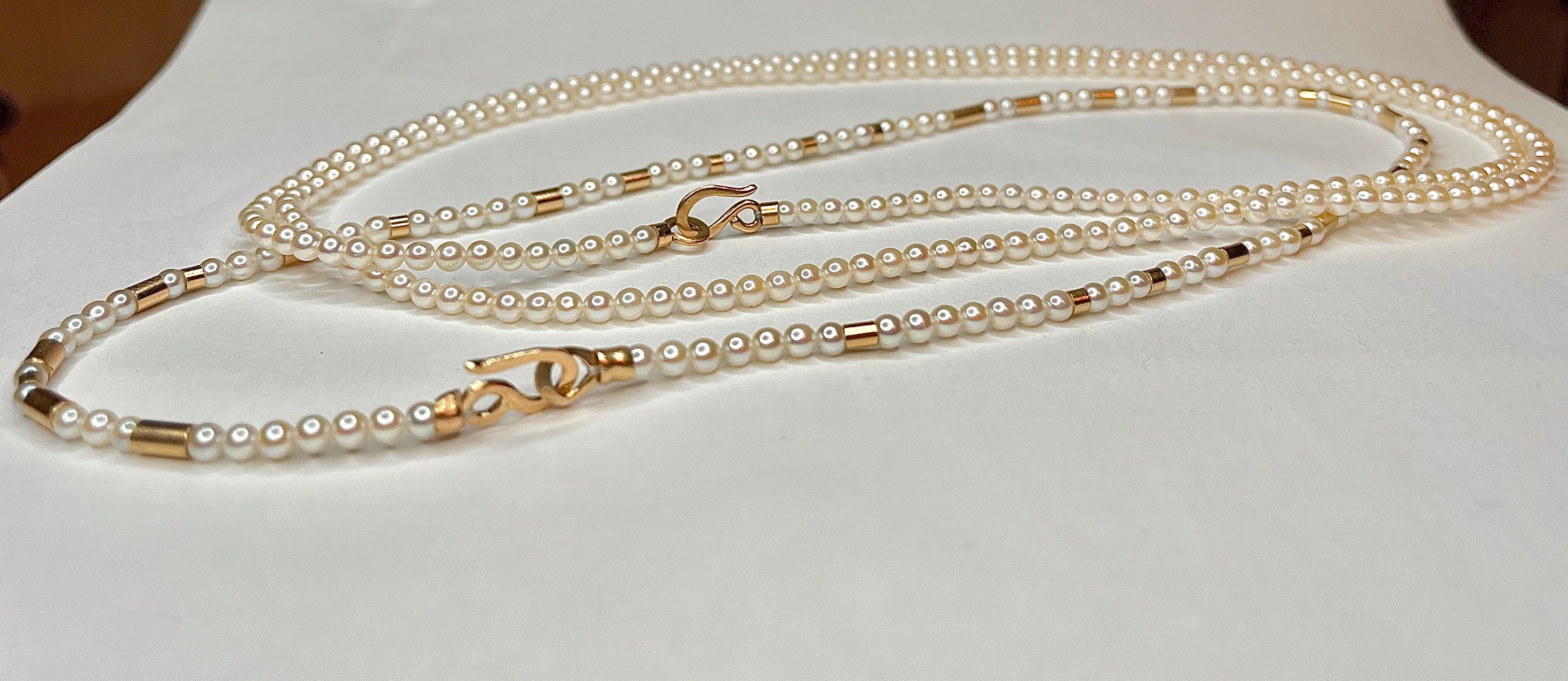 Akoya Pearl & Gold Necklace