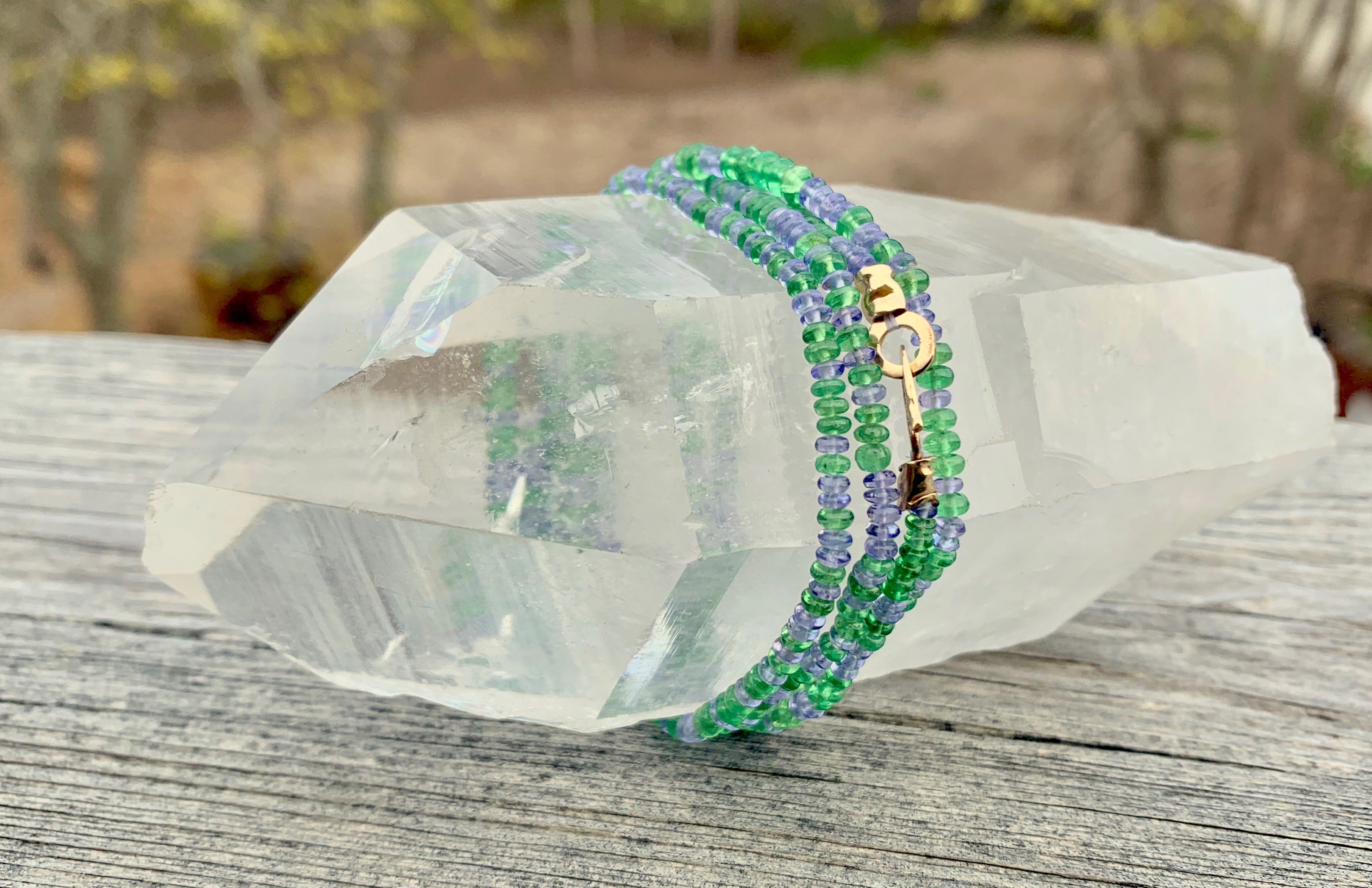 Tsavorite & Tanzanite Necklace