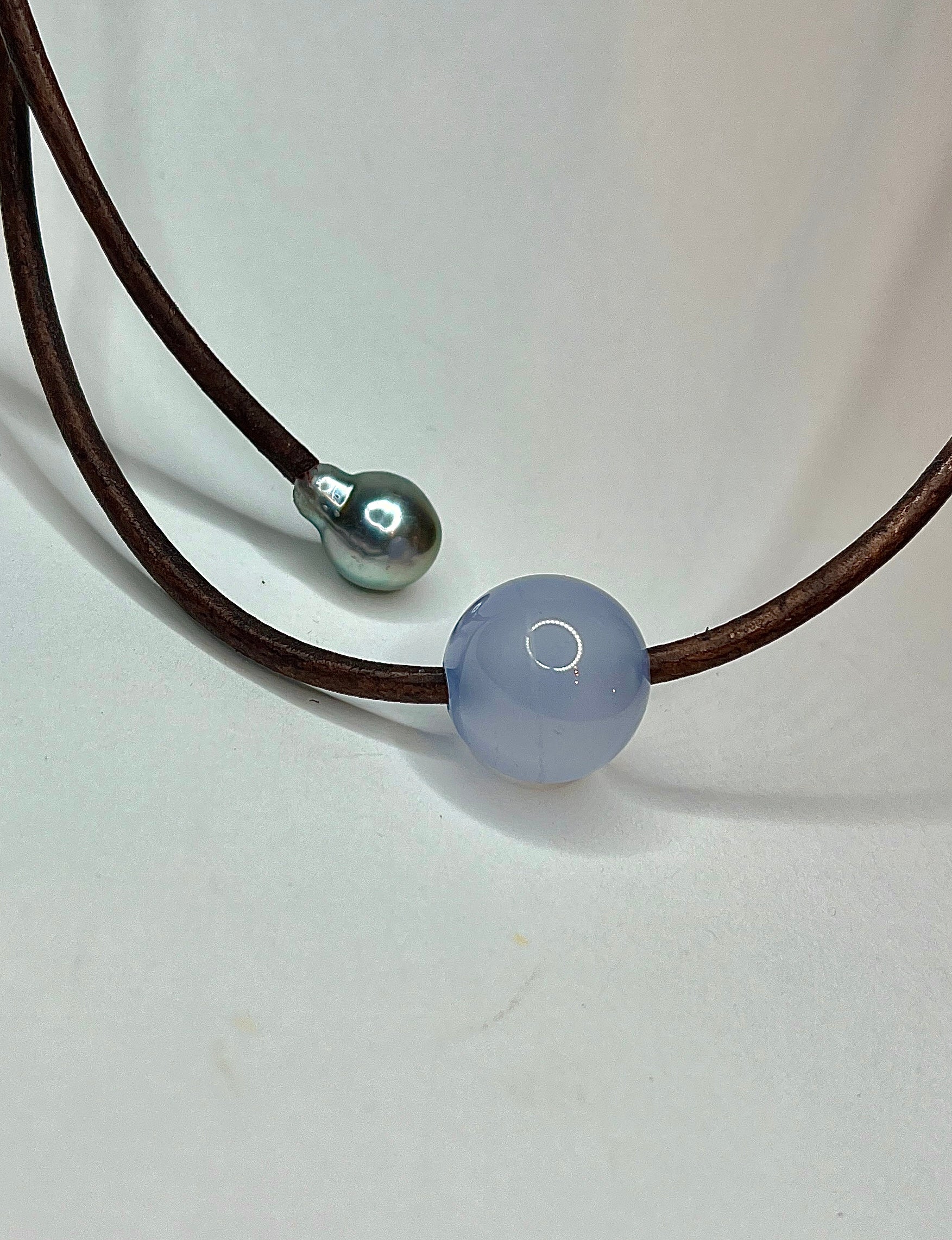 Chalcedony Tahitian Necklace