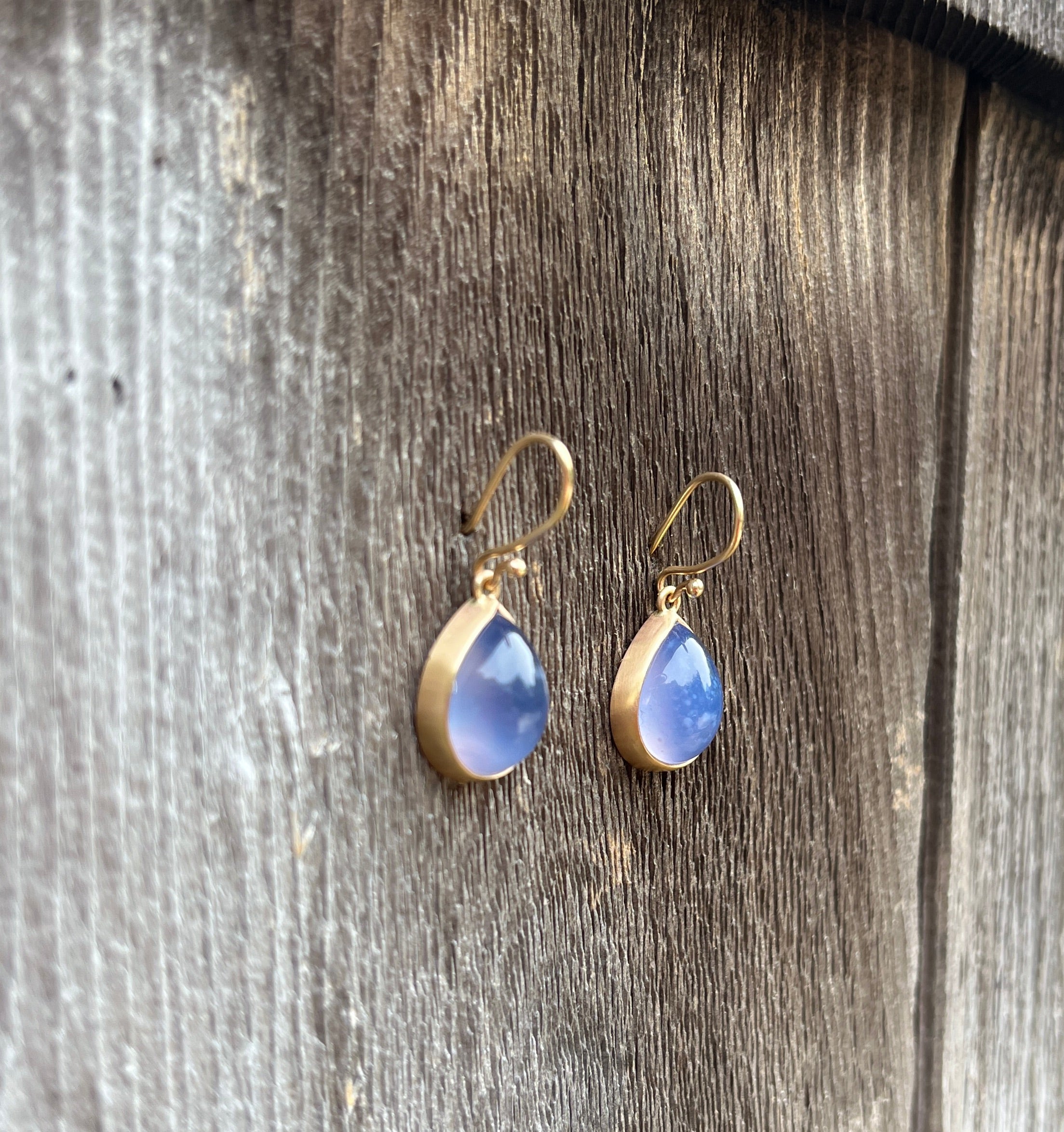 Blue Chalcedony Earrings