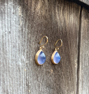 Blue Chalcedony Earrings