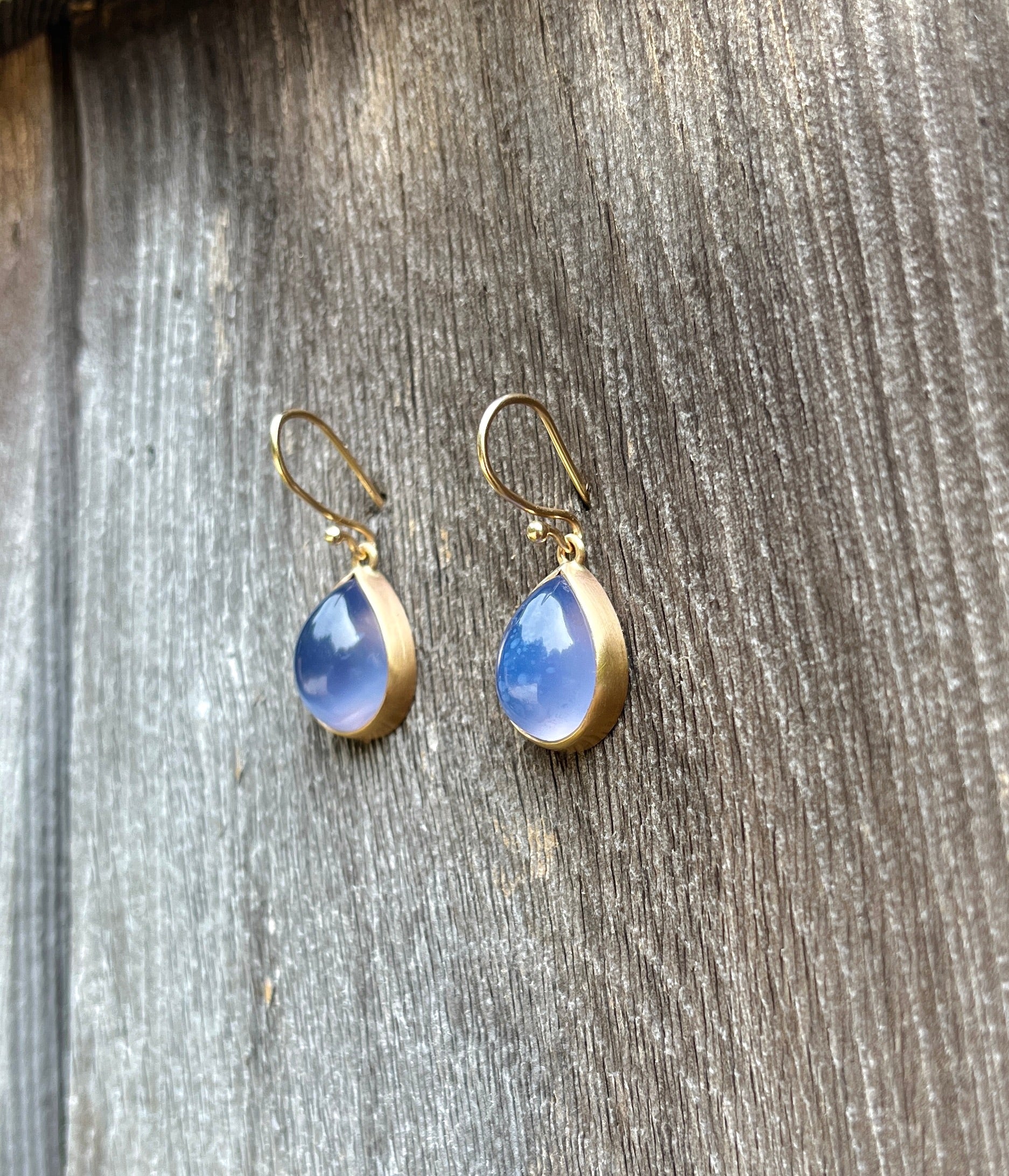 Blue Chalcedony Earrings