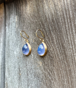 Blue Chalcedony Earrings