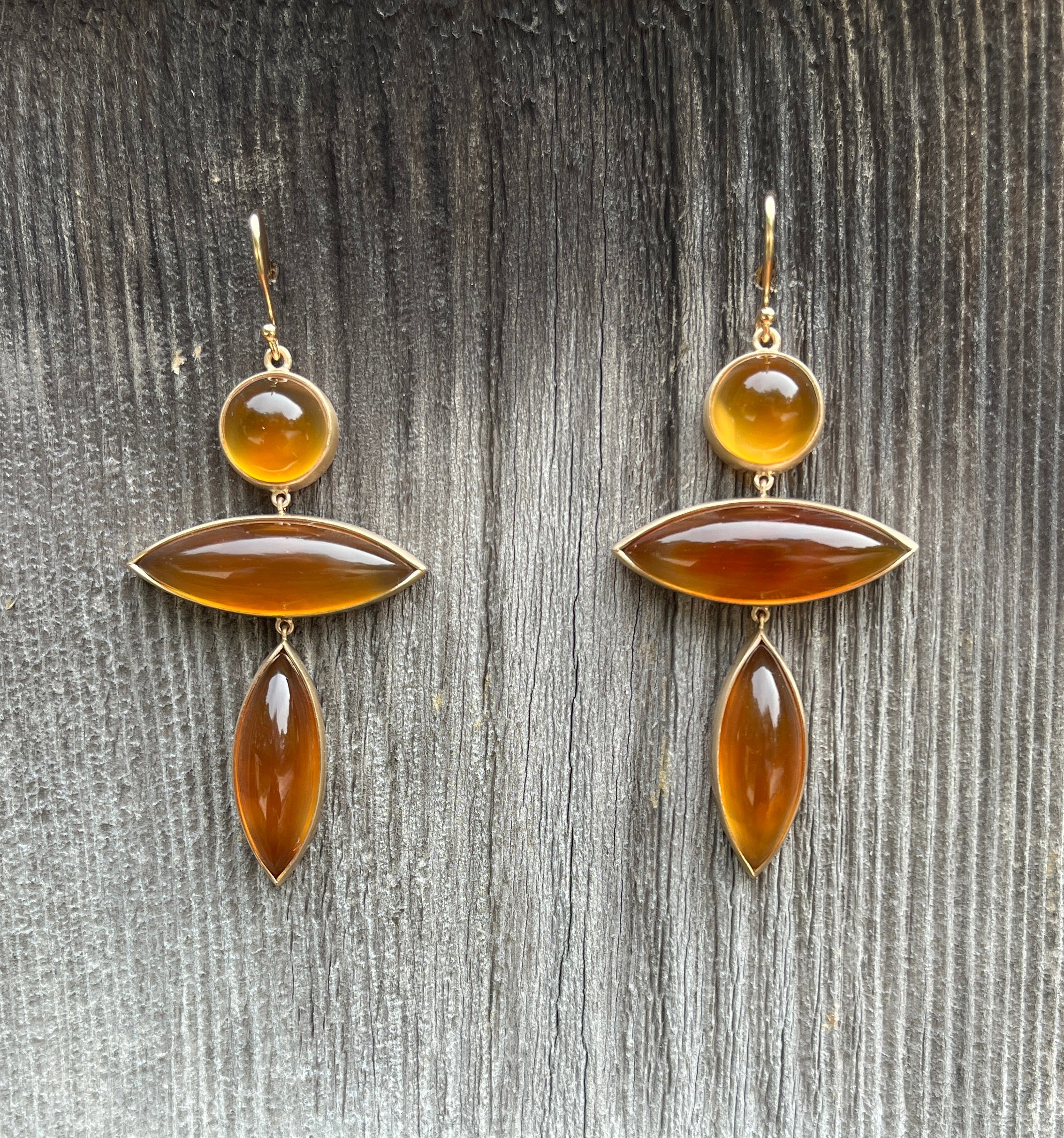 Honey Chalcedony Earrings