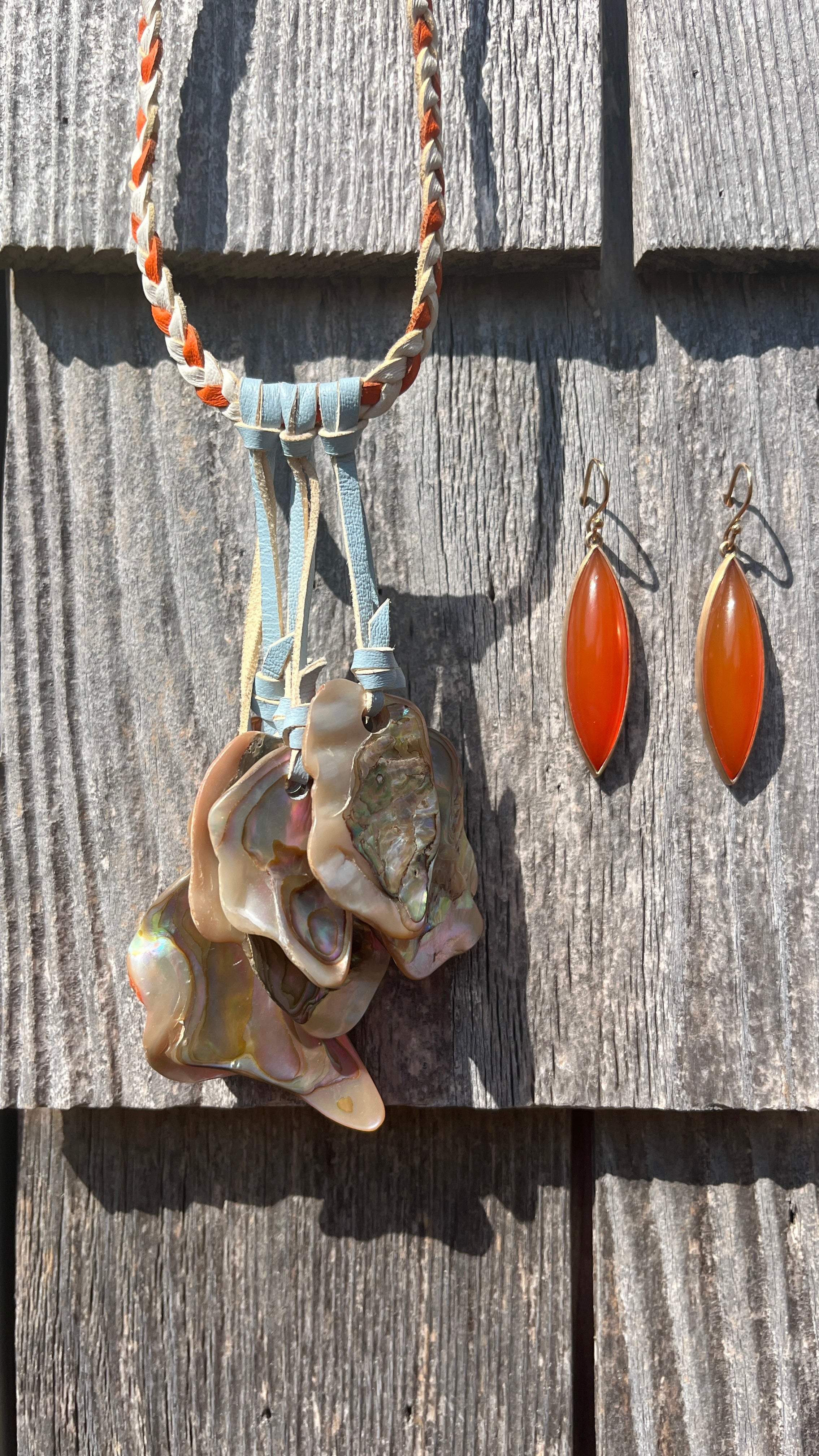Orange Agate Earrings
