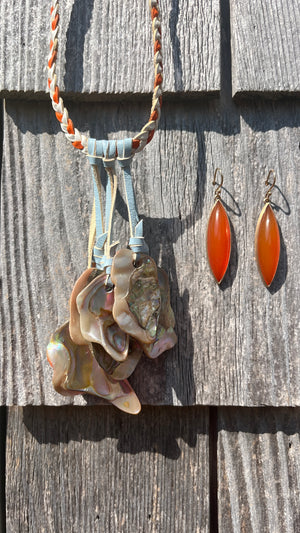 Orange Agate Earrings