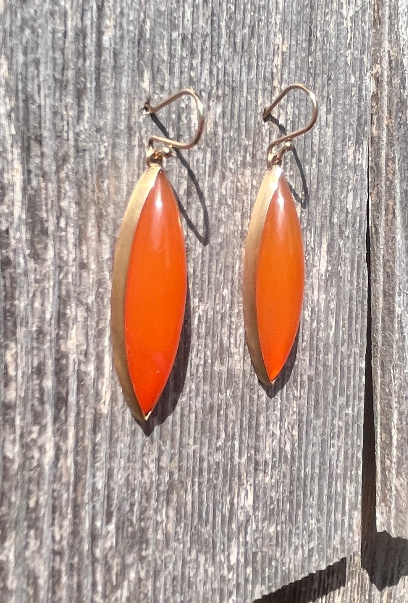 Orange Agate Earrings