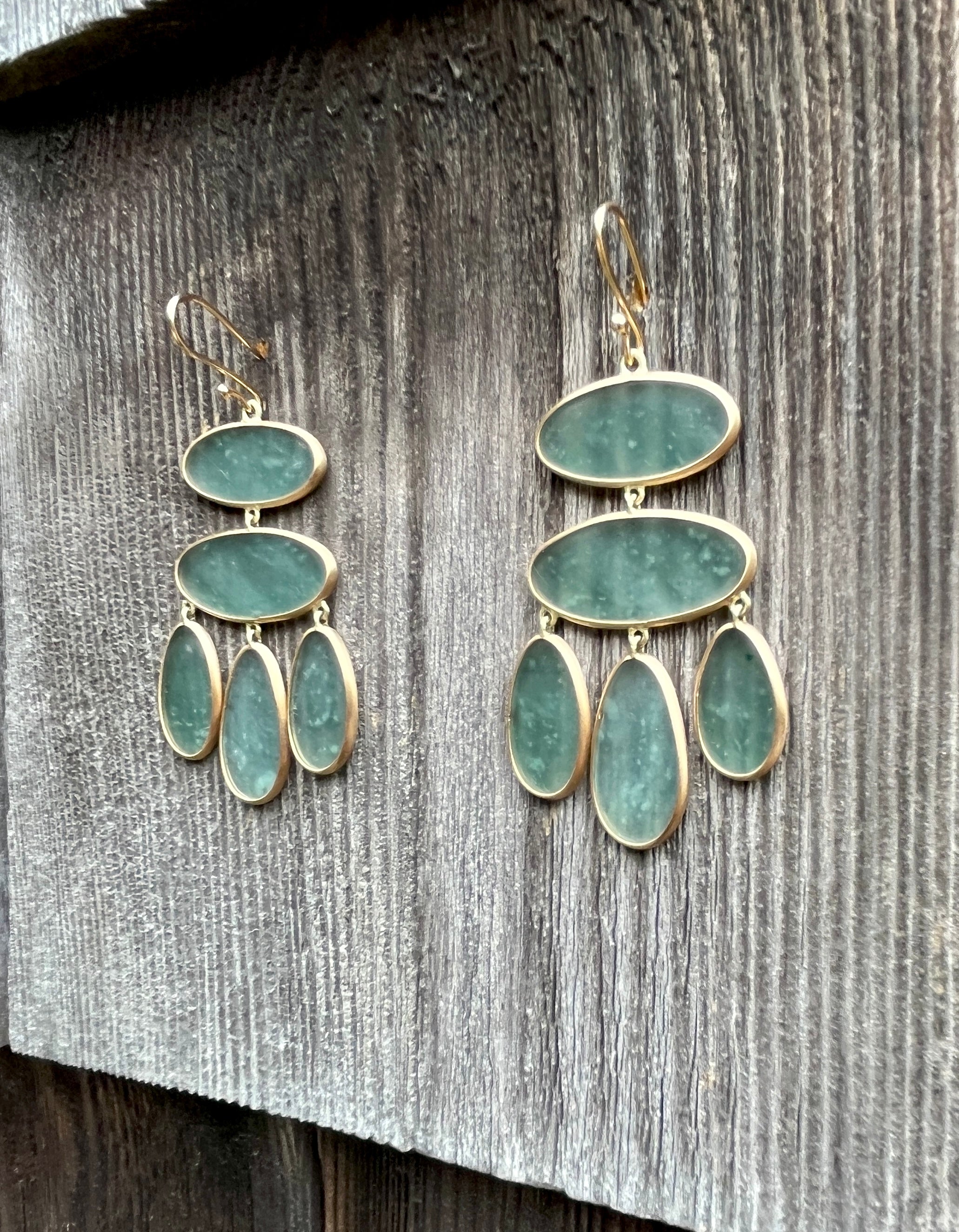Jade Chandelier Earrings