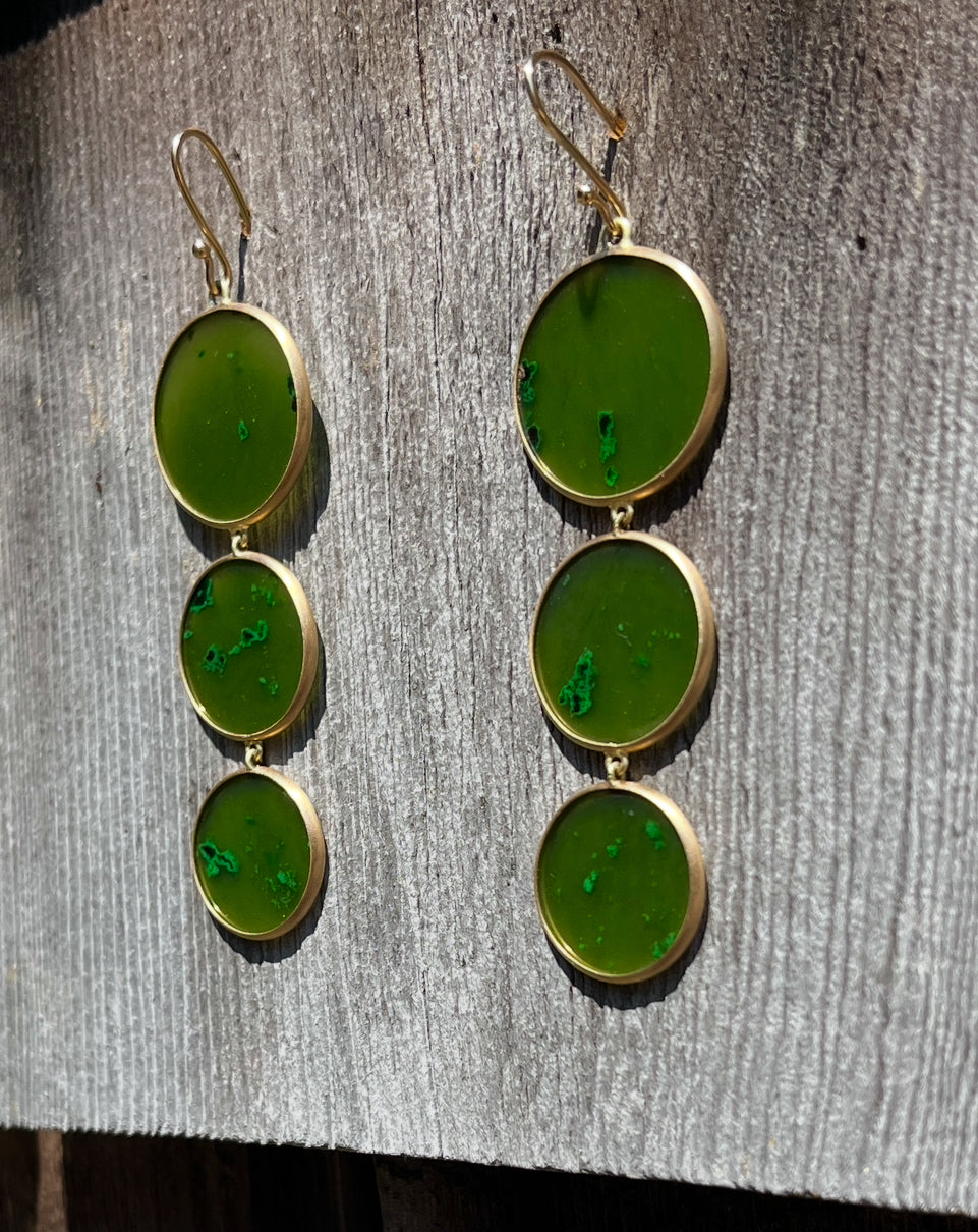Jade Chandelier Earrings
