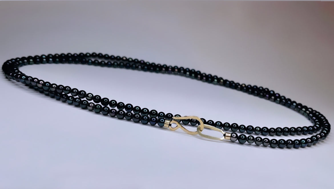 Black Akoya Pearl Necklace