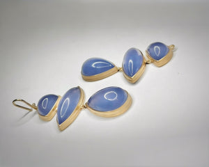 Blue Chalcedony Earrings