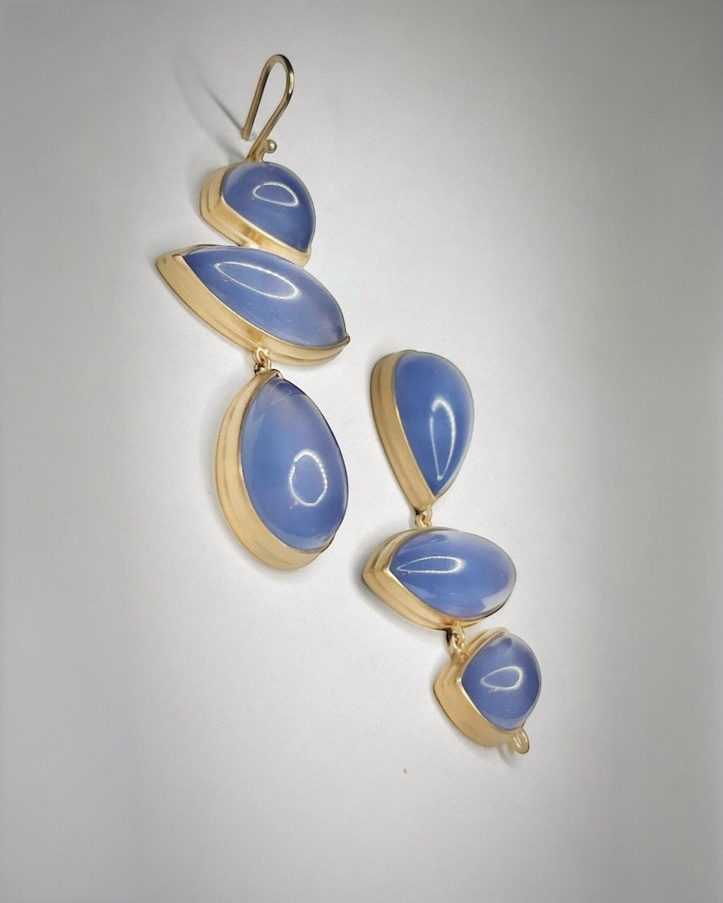 Blue Chalcedony Earrings