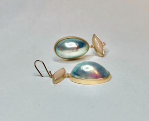 Coral & Osmena Pearl Earrings