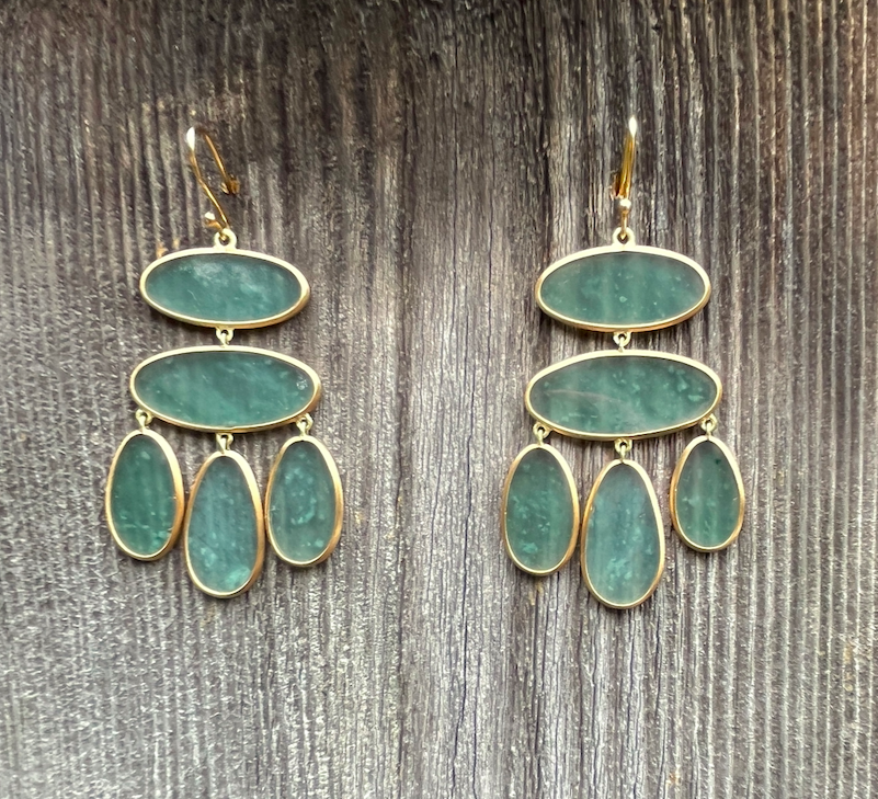 Jade Chandelier Earrings