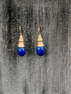 Lapis & Gold Earrings