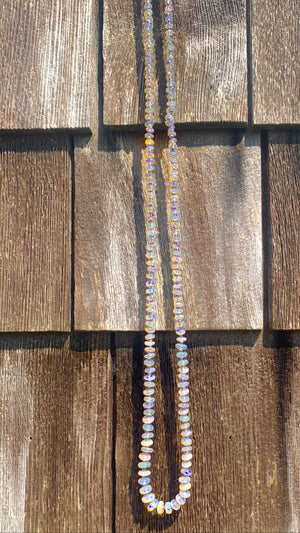 Lavender Honey Opal Necklace