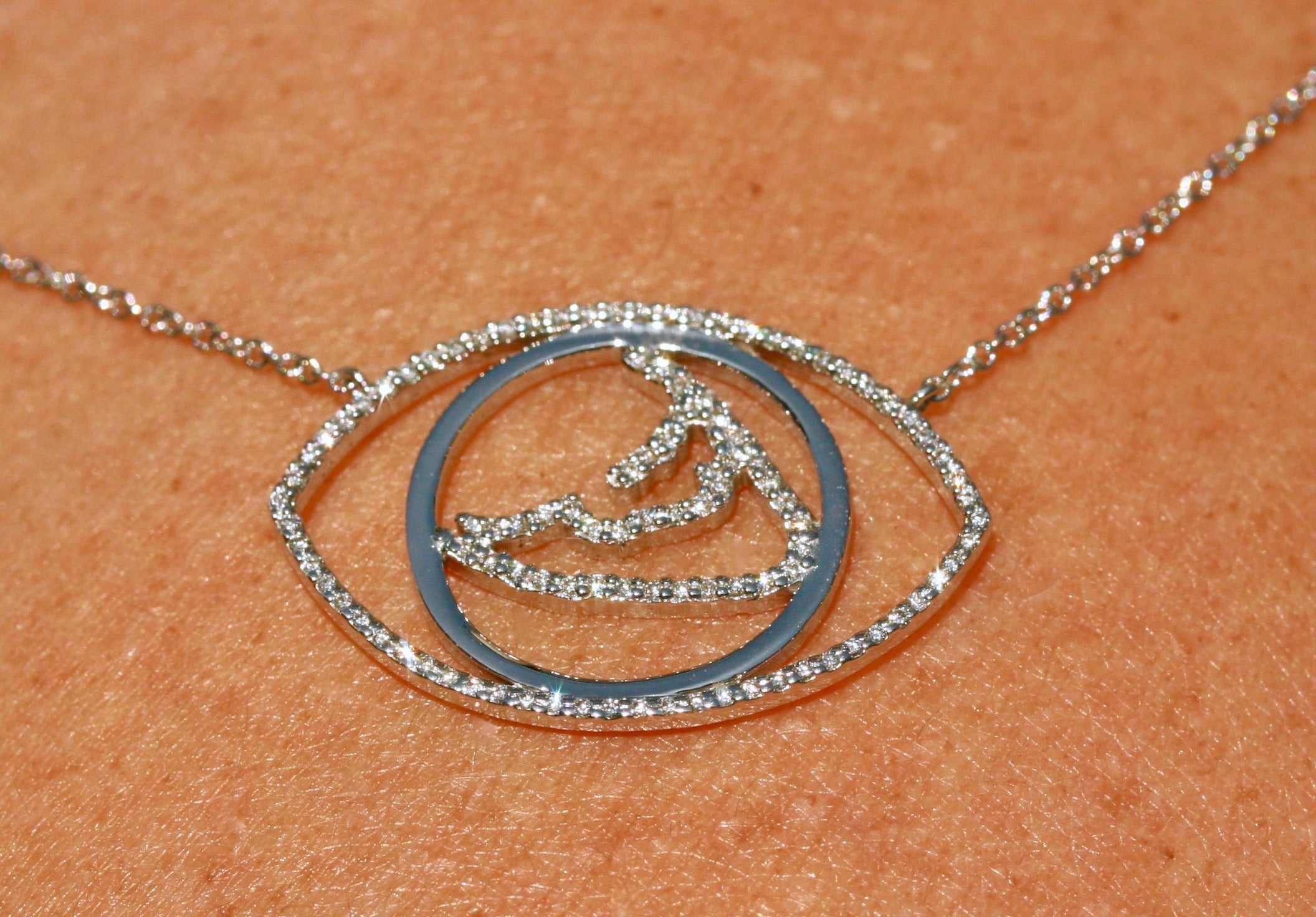 Diamond & White Gold Nantucket Evil Eye® Talisman Necklace