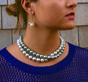 Pearl Claw Earrings Large